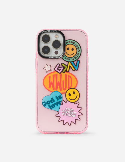 Elevated Faith Pink Sticker Collage Phone Case