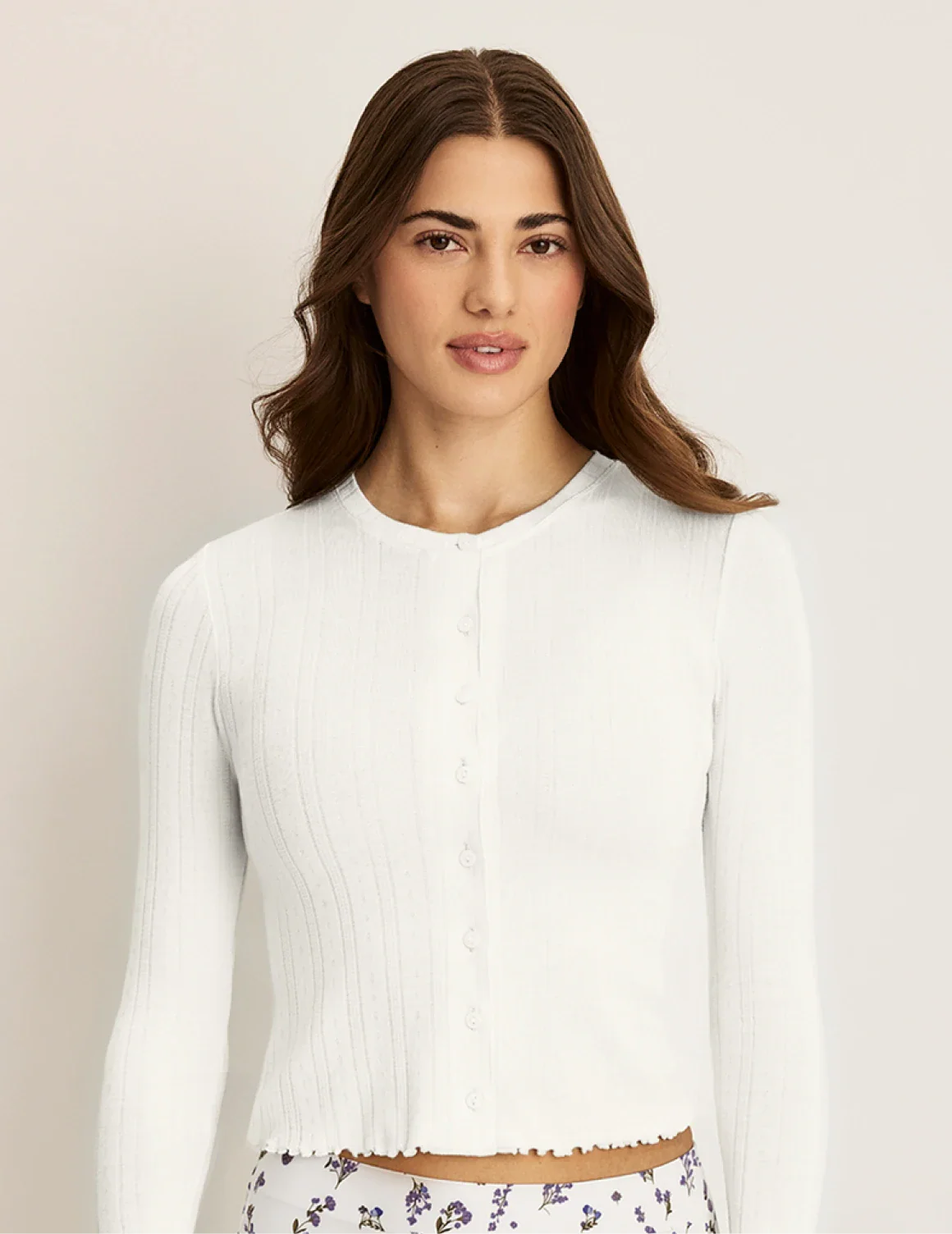 Pointelle Cardigan