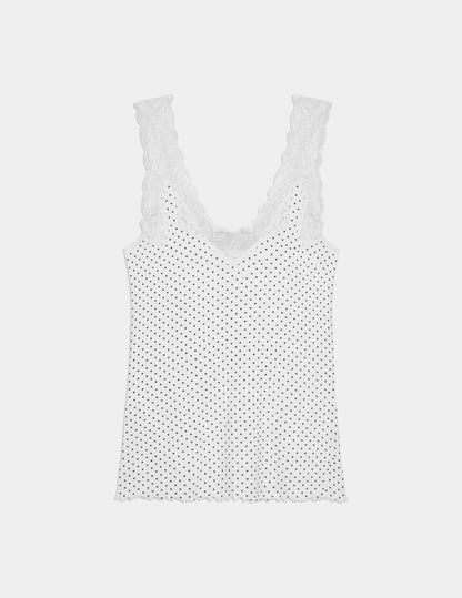 Pointelle Lace Tank