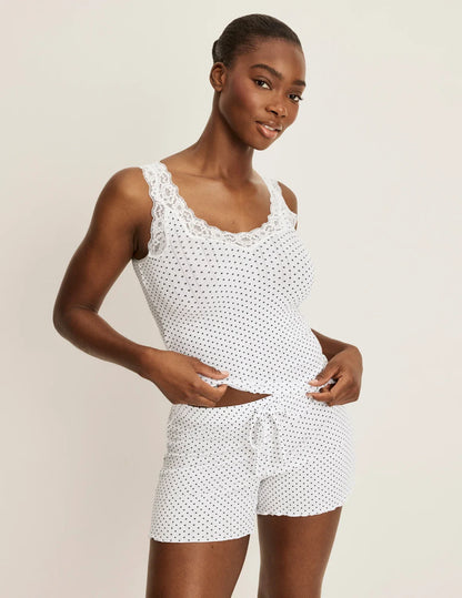 Pointelle Lace Tank
