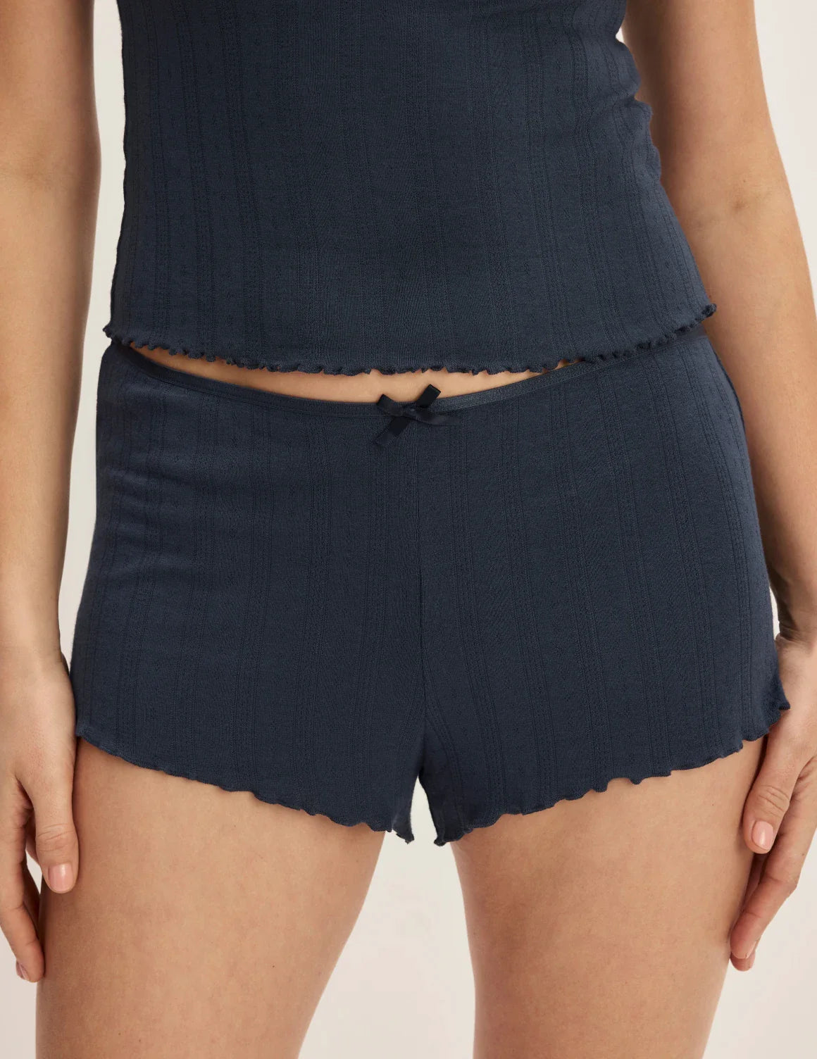 Pointelle Shortie