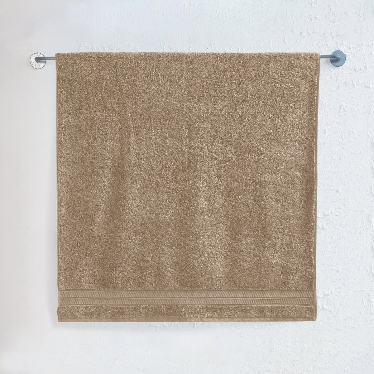 Elegant Comfort 1 Piece Premium Turkish Cotton Three Line Popcorn Jumbo Towel, 35x 70 inch