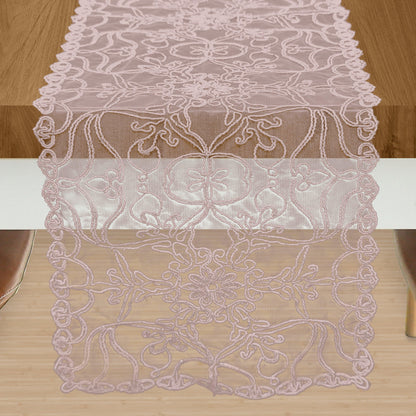 Elegant Comfort Embroidery Ingrid Table Runner