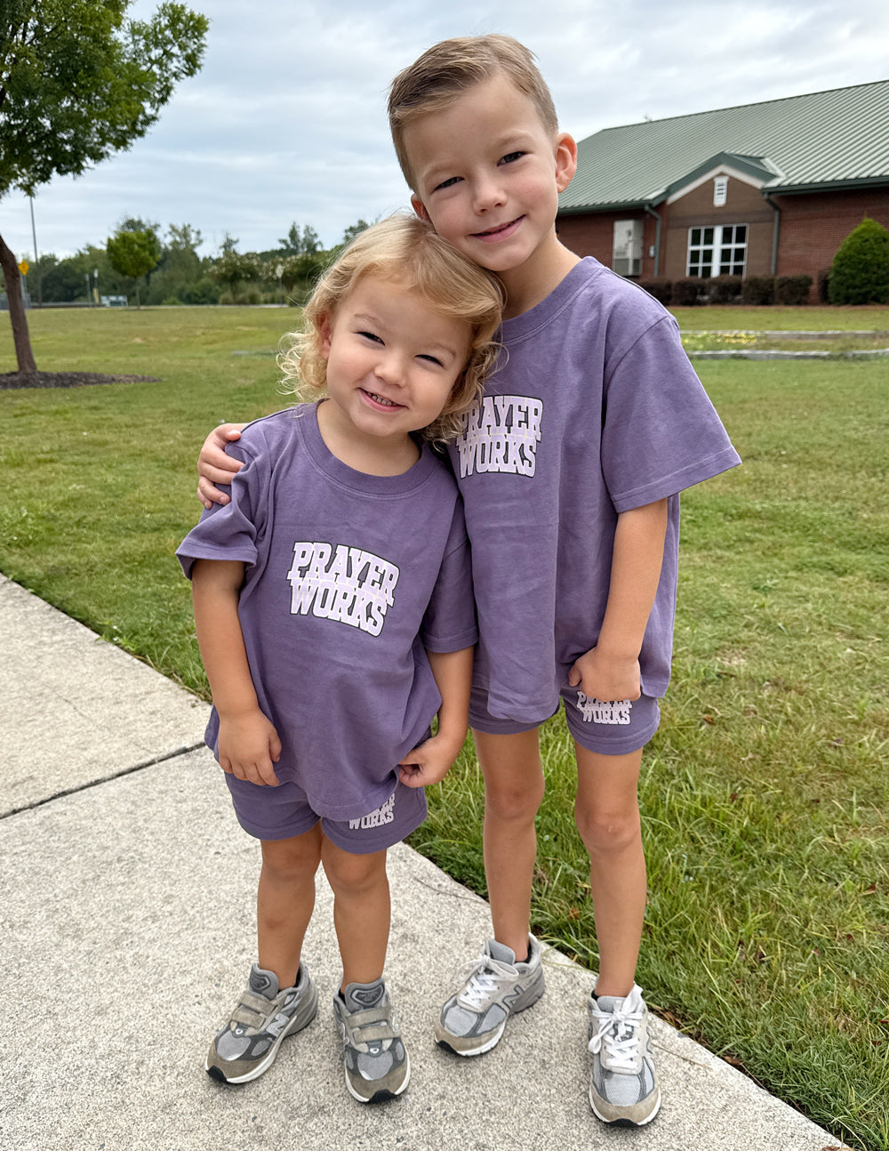 Elevated Faith Prayer Works Kids Tee