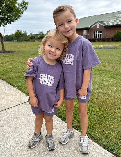 Elevated Faith Prayer Works Kids Tee