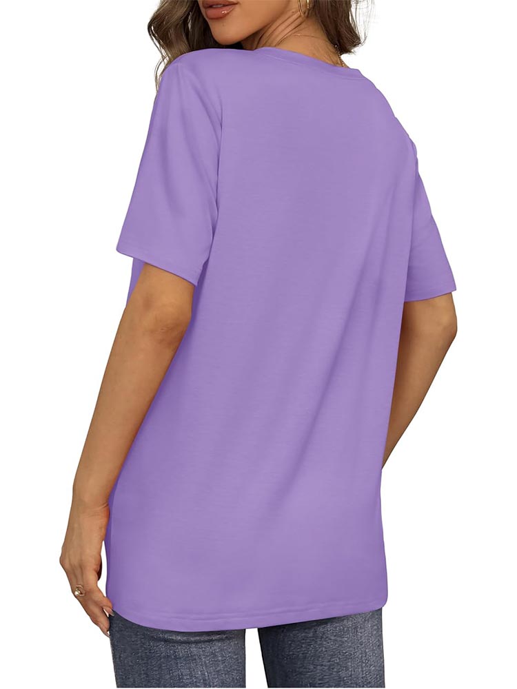 Womens V Neck Short Sleeve T Shirts