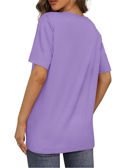 Womens V Neck Short Sleeve T Shirts
