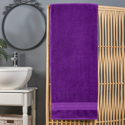 Elegant Comfort 1-Piece Premium Turkish Cotton Three Line Popcorn Oversized Bath Sheet Towel 40 x 80 Inch
