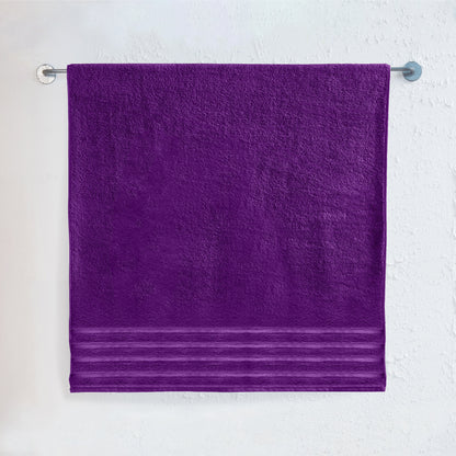Elegant Comfort 1-Piece Premium Turkish Cotton 4 Lines Stripe Jumbo Towel, 35x 70 inch