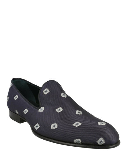 Brioni Geo Print Evening Loafers