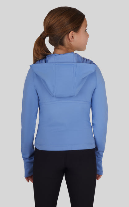 90 Degree by Reflex Girls Lux Full Zip Hooded Jacket