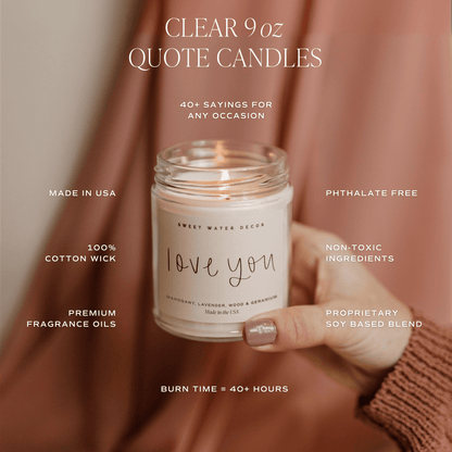 Best Mom Ever! Soy Candle - Clear Jar - 9 oz (Spa Day)