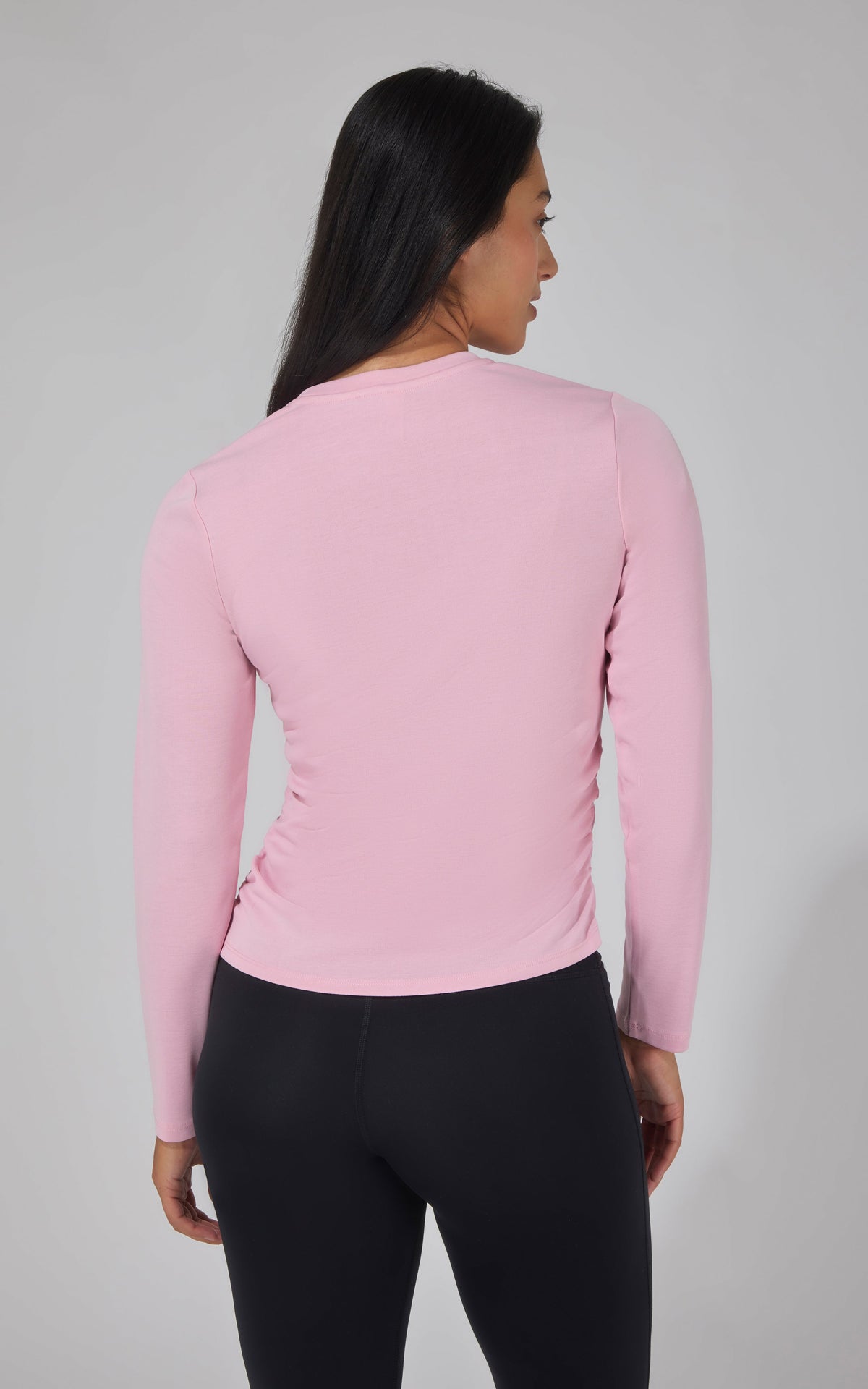 90 Degree by Reflex 2 PK Side Ruched Long Sleeve Top