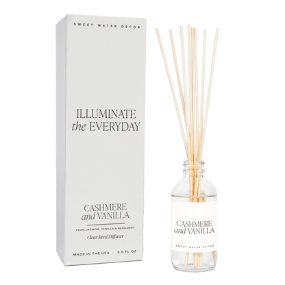 Cashmere and Vanilla Clear Reed Diffuser