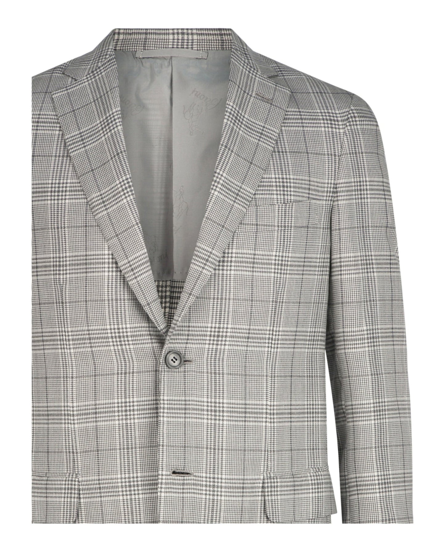 Brioni Houndstooth Single-Breasted Blazer