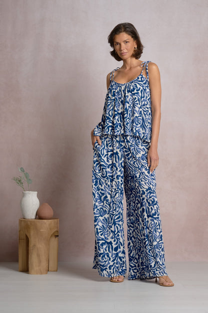 Cari Tank Blue Coraline