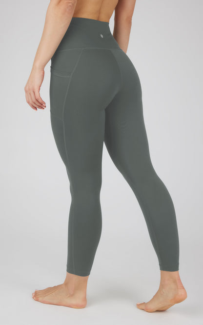 90 Degree by Reflex Lux Elastic Free High Waist Side Pocket 7/8 Ankle