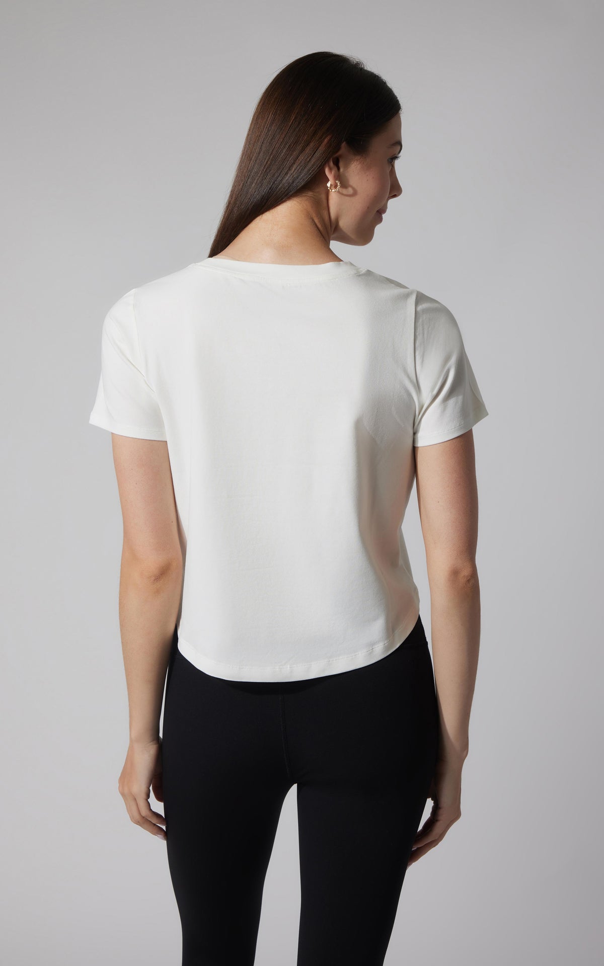 90 Degree by Reflex 2 PK Airlite Cotton Boxy Cropped Short Sleeve Tee