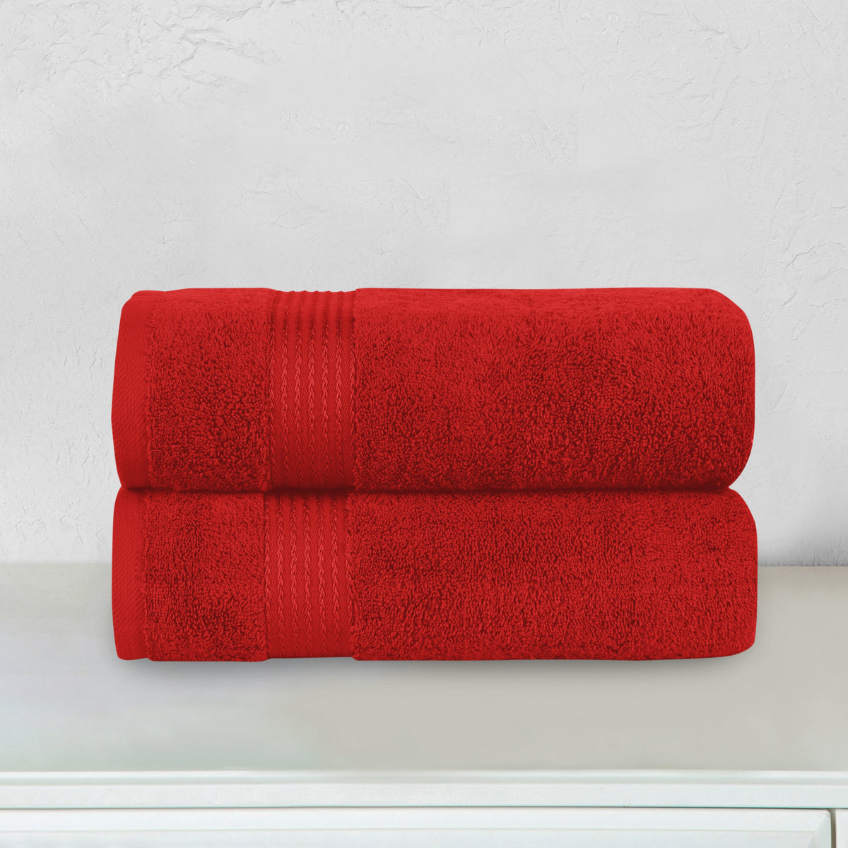 Elegant Comfort 2 Pack Premium Turkish Cotton Bath Towel Set, 27 x 54 inch