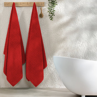 Elegant Comfort 2-Pack Premium Turkish Cotton Braided Bath Towel Set, 27 x 54 inch