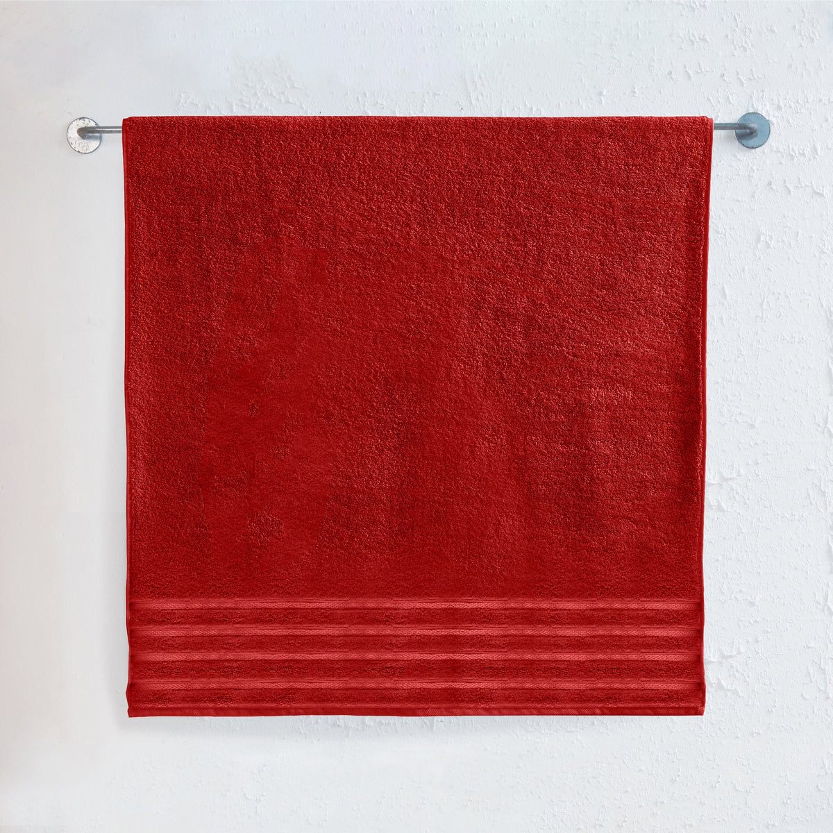 Elegant Comfort 1-Piece Premium Turkish Cotton 4 Lines Stripe Jumbo Towel, 35x 70 inch