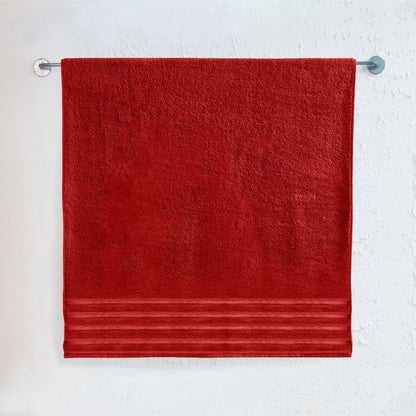 Elegant Comfort 1-Piece Premium Turkish Cotton 4 Lines Stripe Jumbo Towel, 35x 70 inch