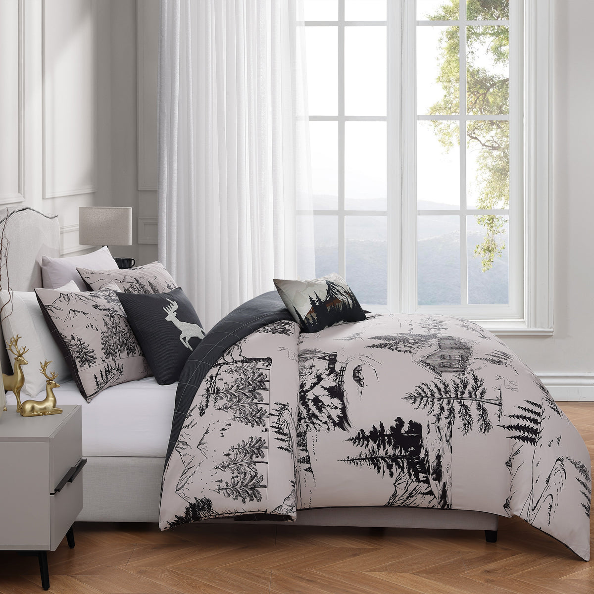 Bebejan Rocky Mountains 5 Piece Reversible Comforter Set