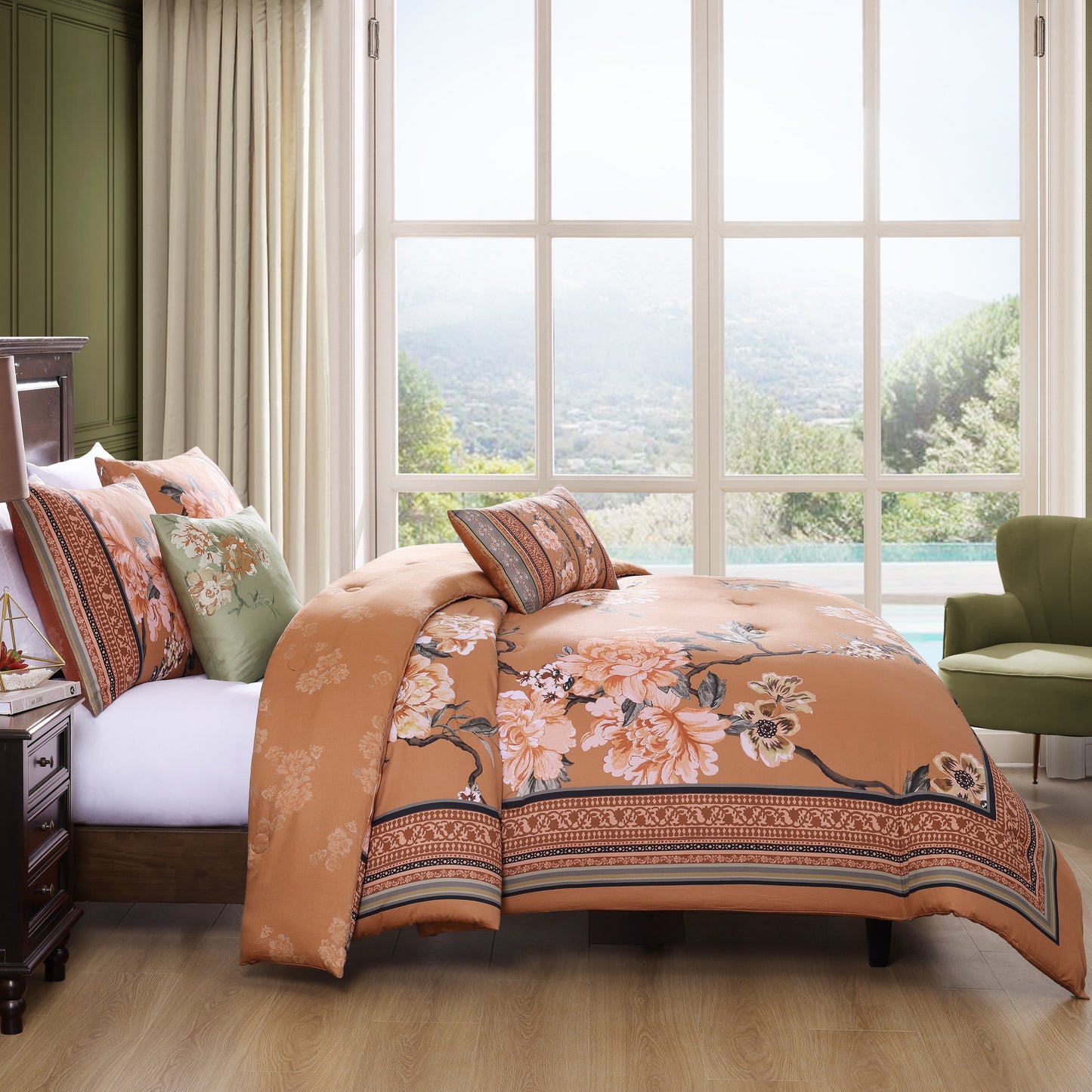 Bebejan Rossana 5 Piece Reversible Comforter Set