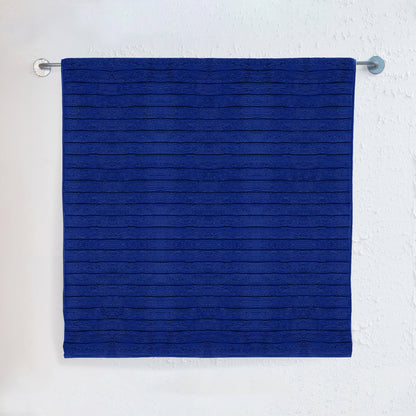 Elegant Comfort 1-Piece Premium Turkish Cotton Corduroy Stripe Jumbo Towel, 35x 70 inch