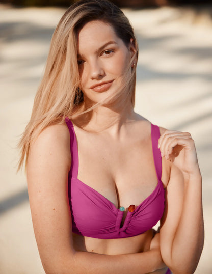 Limited-Edition Sculpt Ruched Bikini Top