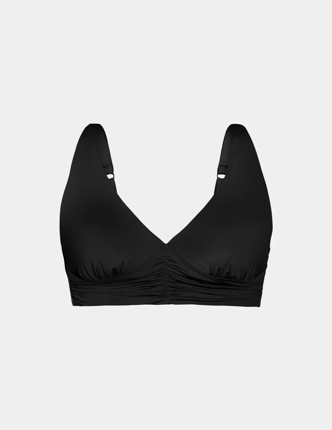 Sculpt Ruched Deep V Bikini Top