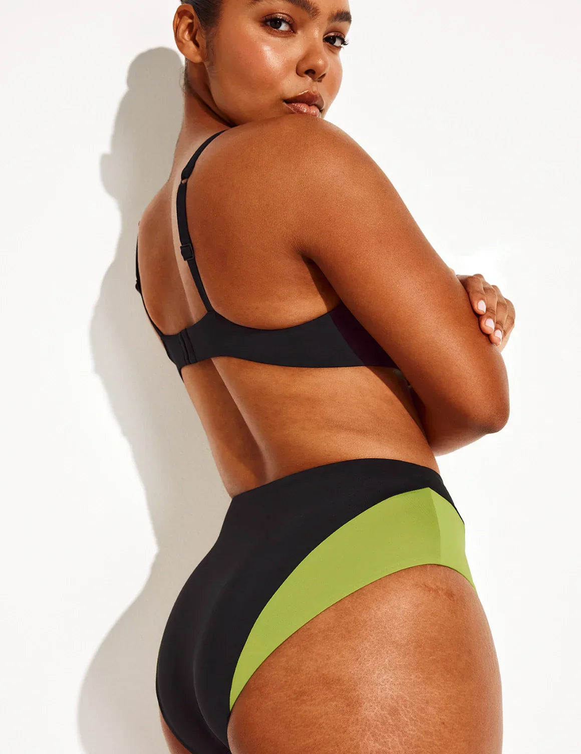 Ruched Deep V Bikini Top - Last Call