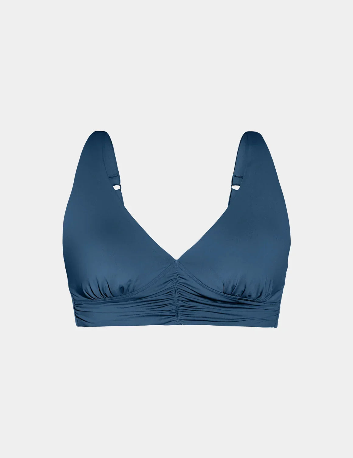 Ruched Deep V Bikini Top - Last Call