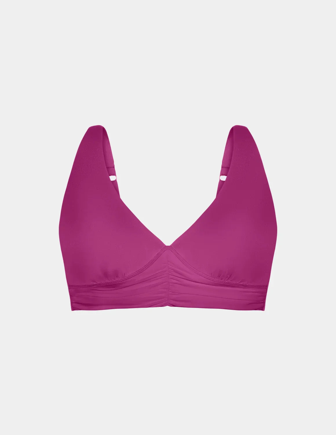 Ruched Deep V Bikini Top - Last Call