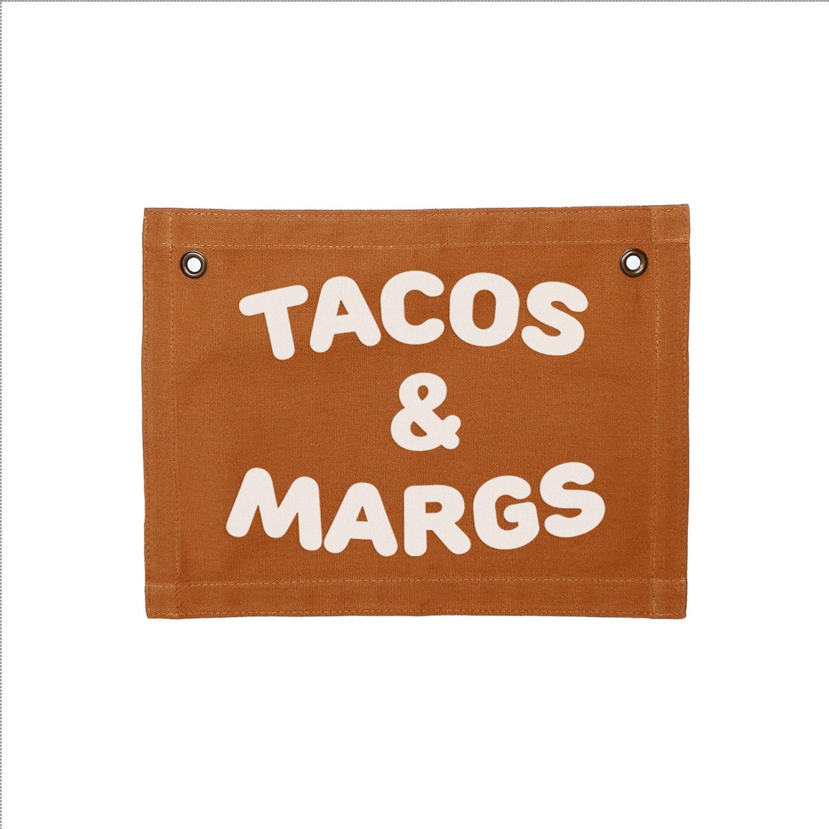Frankie Jean Tacos & Margs Small Canvas Flag