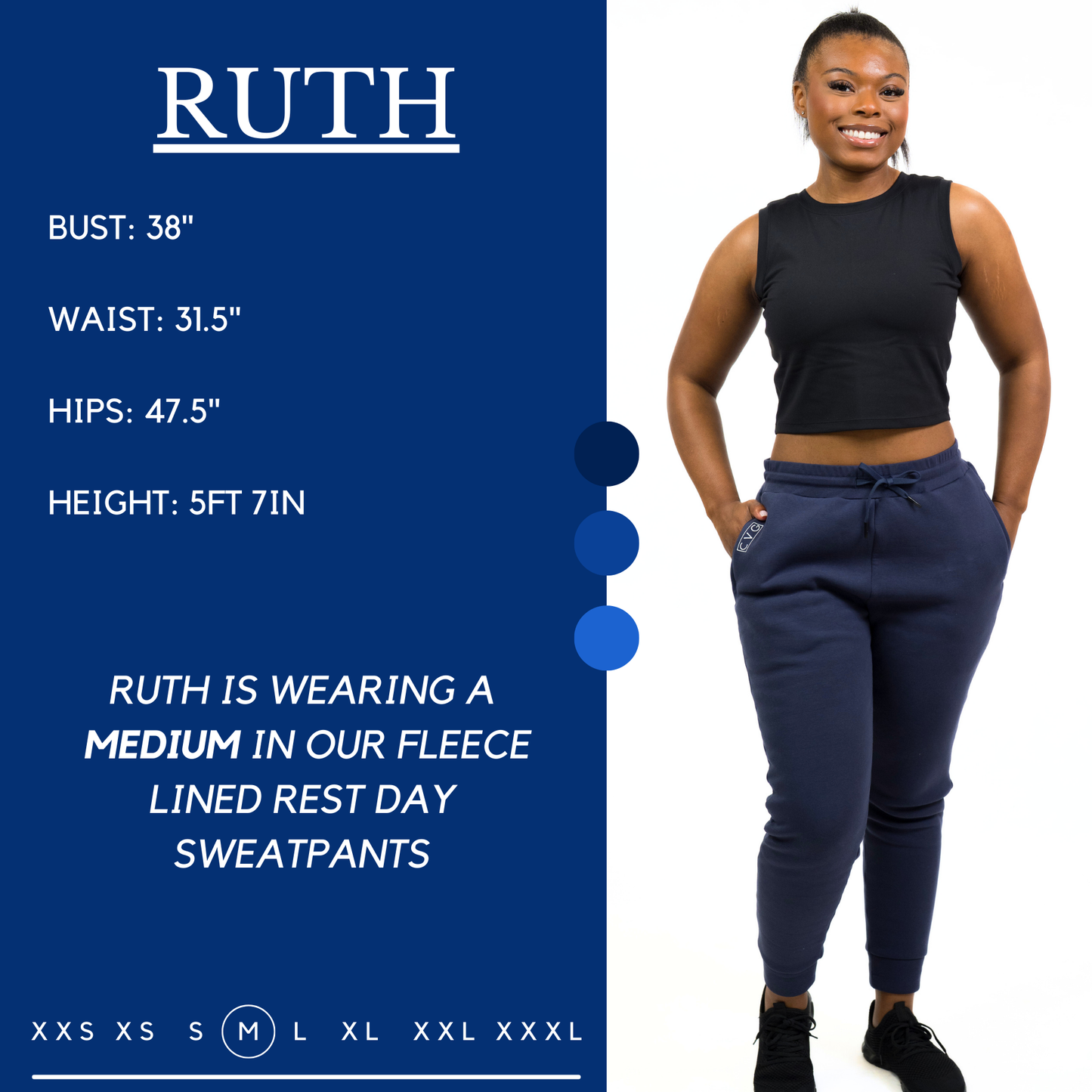 Constantly Varied Gear Rest Day Sweatpants - Fleece Lined - Navy