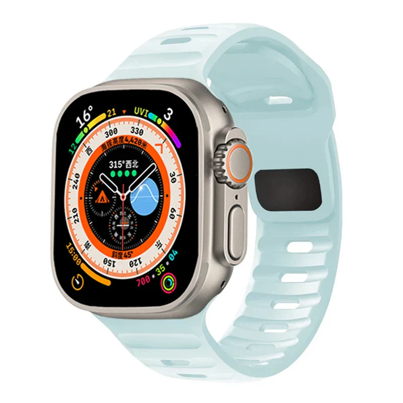 Apple Watch Silicone Strap - Waterproof, Sporty, Flexible