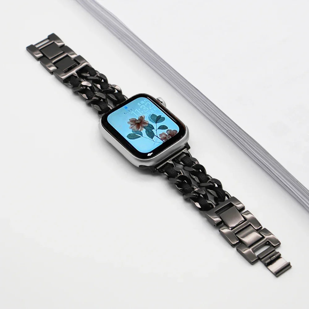 Apple Watch Stainless Steel Strap - Luxury Chain Design