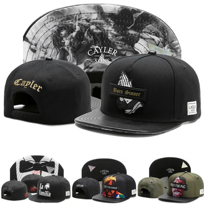 Classic Snapback Hat – Flat Bill Adjustable Baseball Cap