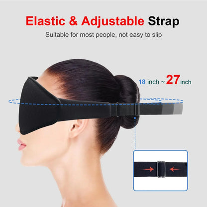 3D Sleep Mask – Memory Foam Eye Mask with 99% Light Blockout
