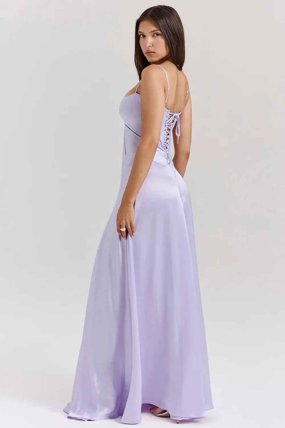 Women's new sexy slip dress slim backless dress long evening dress for women