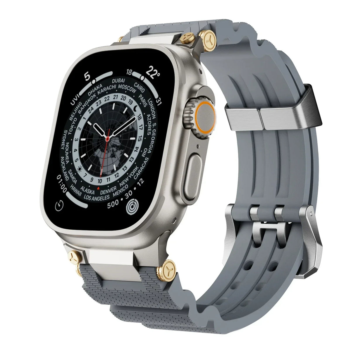 Apple Watch Silicone Sports Strap - Waterproof Rubber Band
