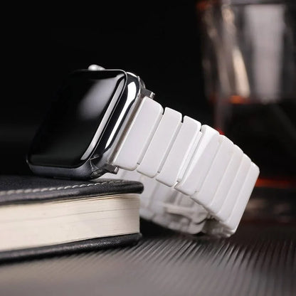 Apple Watch Ceramic Strap - Premium Stainless Steel Clasp