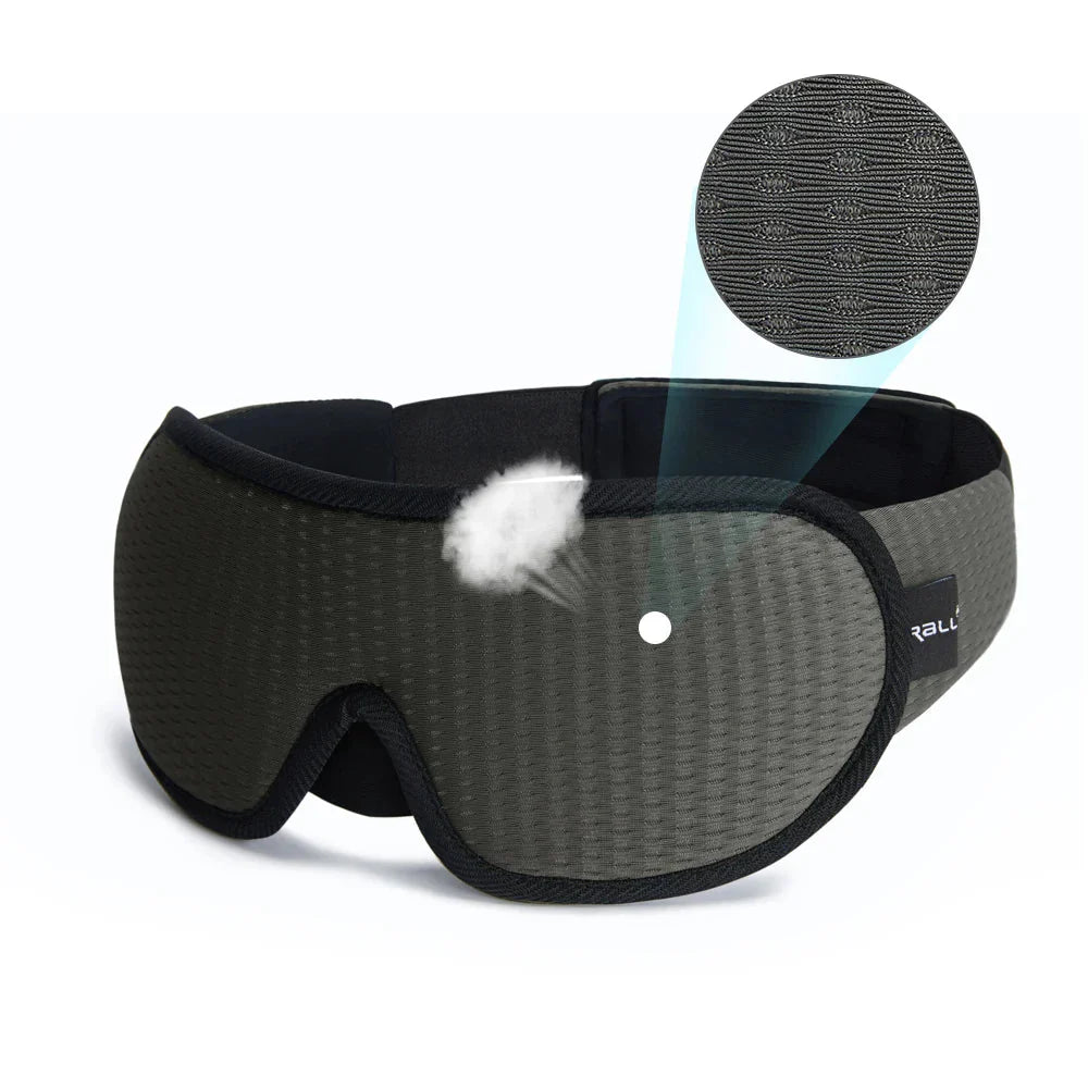 3D Sleeping Mask – Soft Padded Eye Shade with Light Blockout