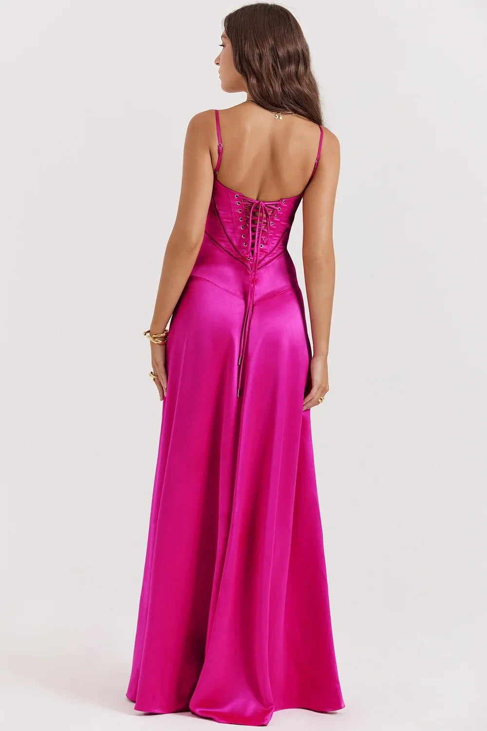 Women's new sexy slip dress slim backless dress long evening dress for women