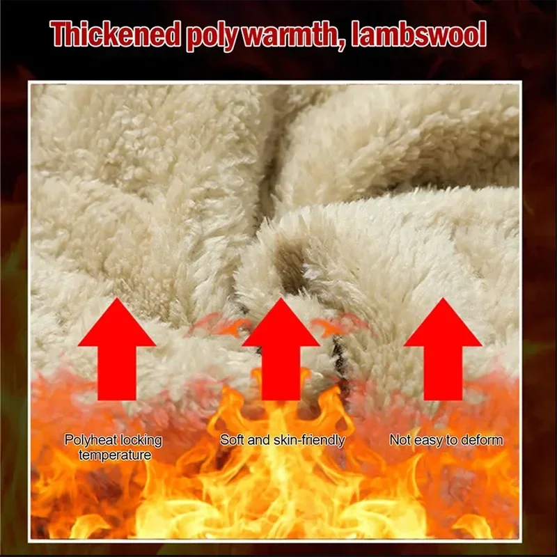 Sweatwear Winter Warm Lambswool Thicken Sweatpants Men Outdoors Casual Windproof Jogging Pants Brand High Quality Trousers Men