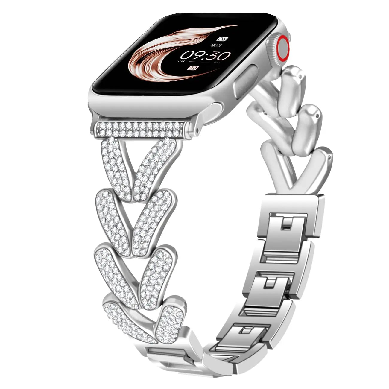 Apple Watch Stainless Steel Band - Sparkly Crystal Design