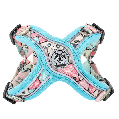 Luxury Pet Vest Harnesses for Small Medium Dogs Adjustable Mesh Puppy Dog Harness and Leash Set Shiba Inu Leads mascotas Chain