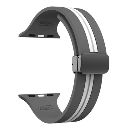 Apple Watch Silicone Strap - Durable Magnetic Closure Design