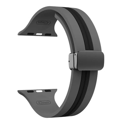 Apple Watch Silicone Strap - Durable Magnetic Closure Design